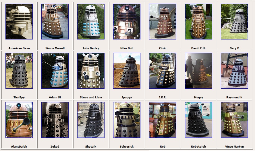 Durch Fans gebaute Daleks